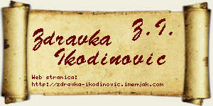 Zdravka Ikodinović vizit kartica